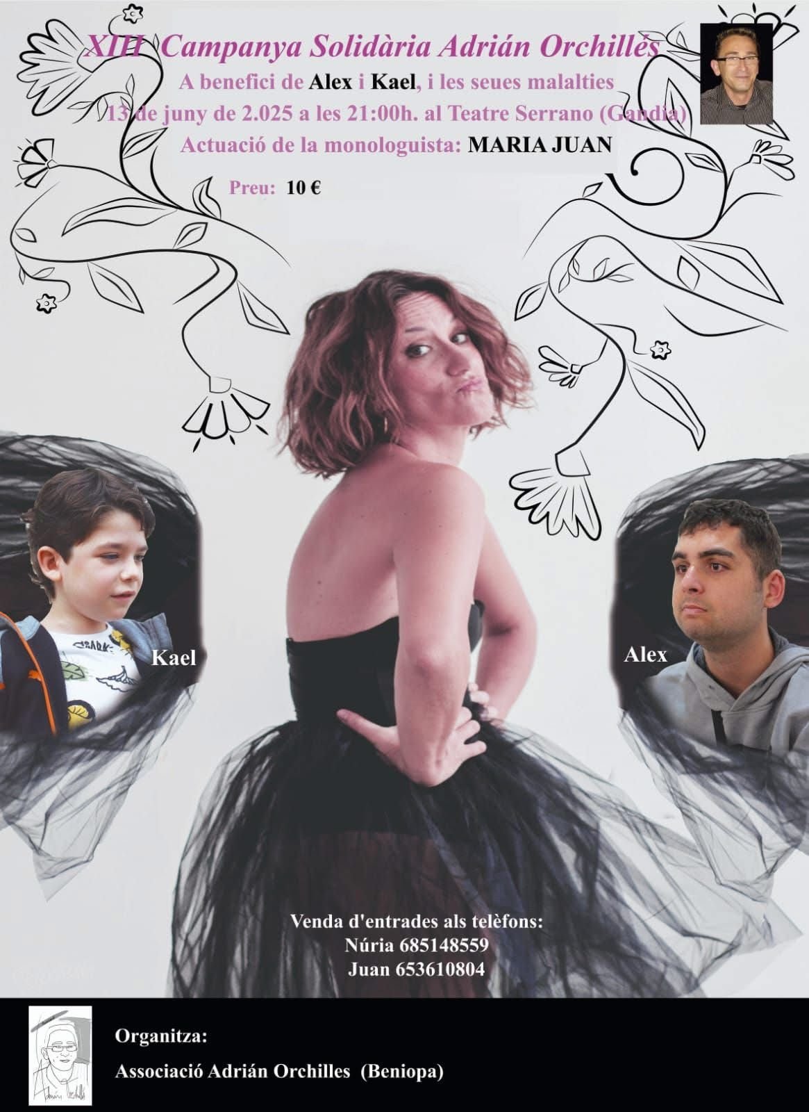 Cartel de la XIII Campaña Solidaira Adriaán Orchillés